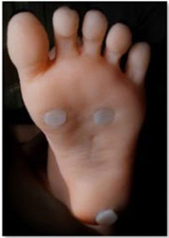 Foot-sole photo shown with the Stand option on AK-157cm-LS33