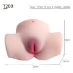 Food Grade TPE Anal Vaginal Torso 2kg  / Wholesale