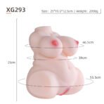 Food Grade TPE Anal Vaginal Torso 2.93kg / Wholesale