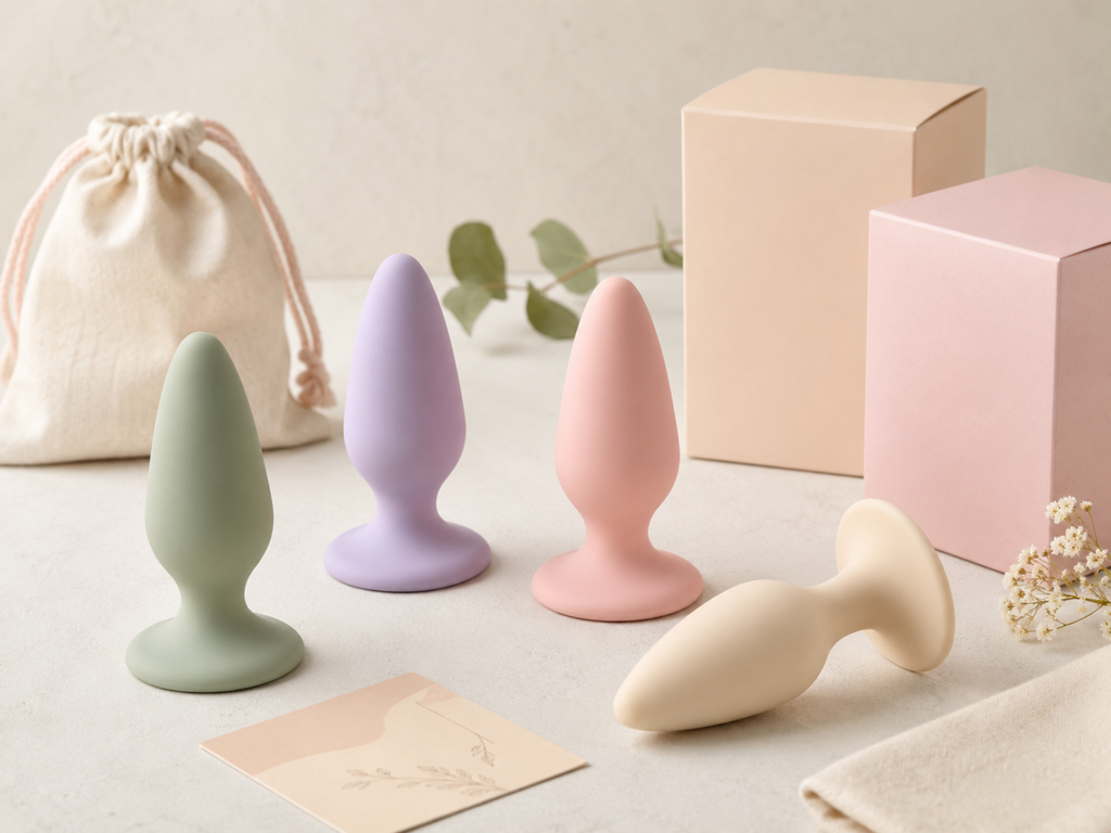 beginner-friendly silicone adult toy display