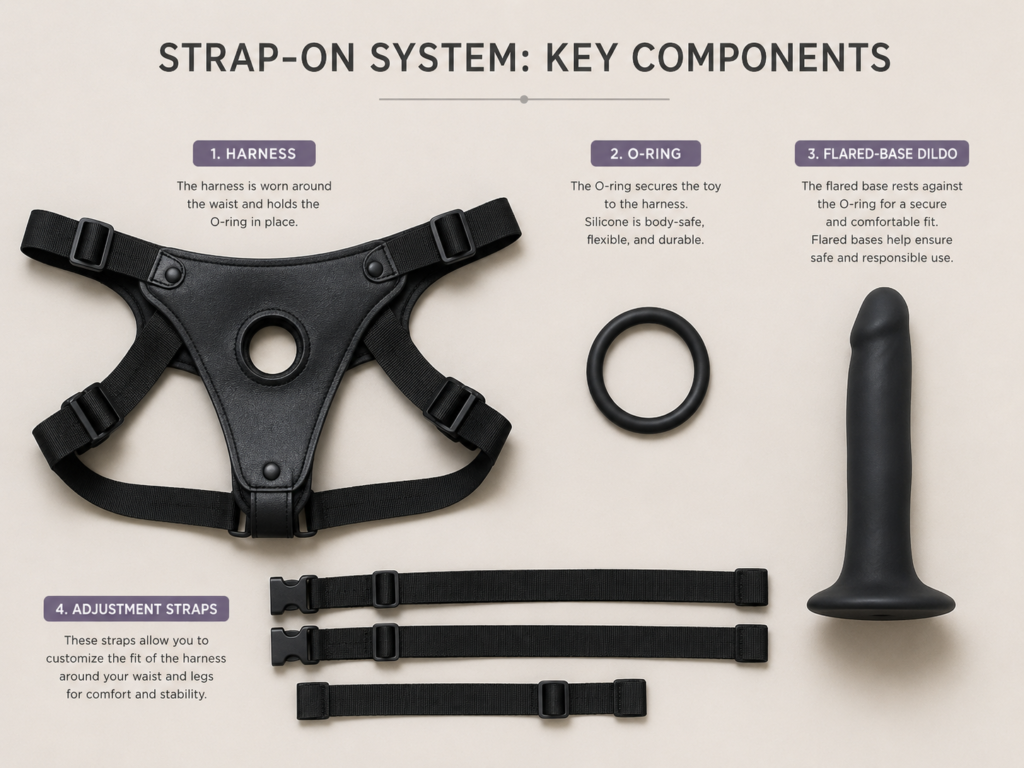 strap-on harness parts