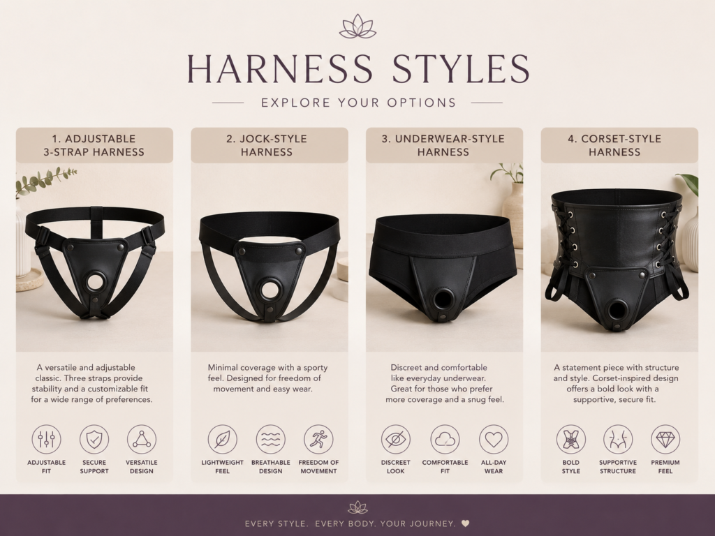 strap-on harness types