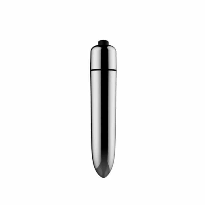 black lipstick-style vibrator with compact cosmetic-inspired design for discreet retail packaging