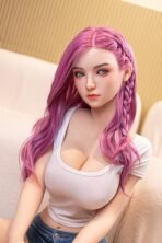 Euniq Purple-Hair Hybrid Doll with Denim Styling – 58 - Image 4