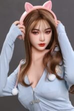 Euniq Brunette Doll with Blue Shirt – HWC50-8 - Image 4