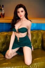 Euniq Brunette Doll in Green Dress – HWC78 - Image 3