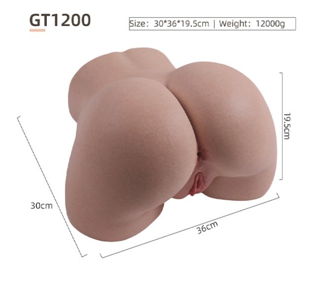 Primal Silicone Hip Torso – GT1200 – Dimensions reference
